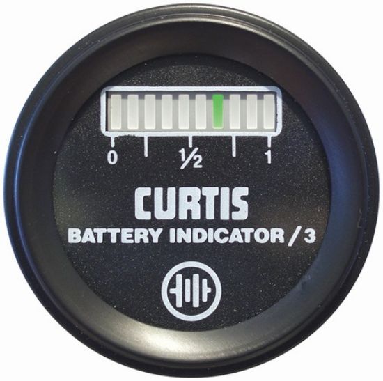Curtis Battery Gauge 12-48 Volt resmi