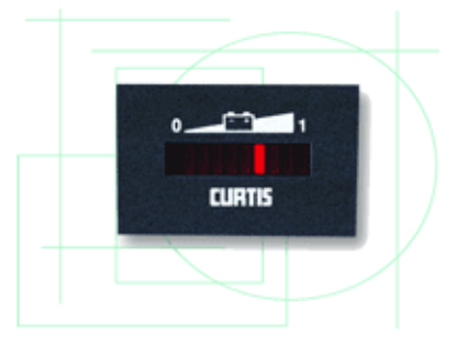 Curtis Battery Gauge 12-48 Volt resmi