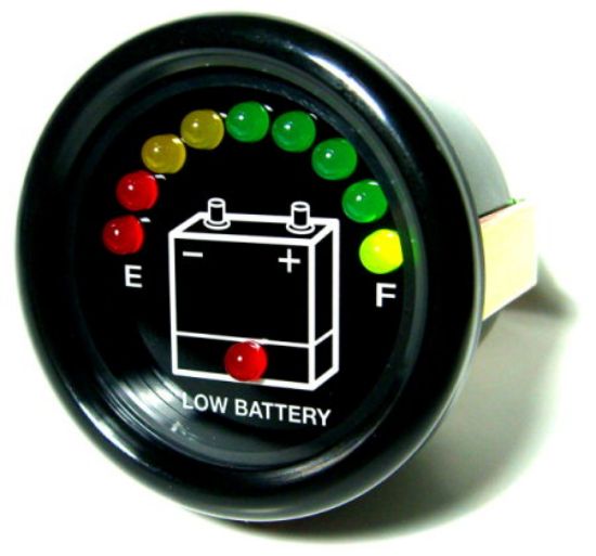 Battery Discharge Indicator LED 12-48 Volt resmi